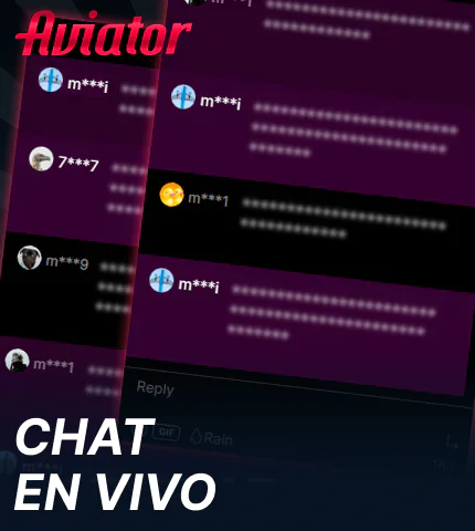 Chat en línea en Aviator