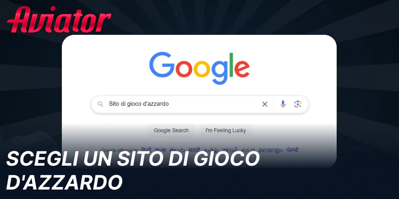 Seleziona un sito per giocare ad Aviator