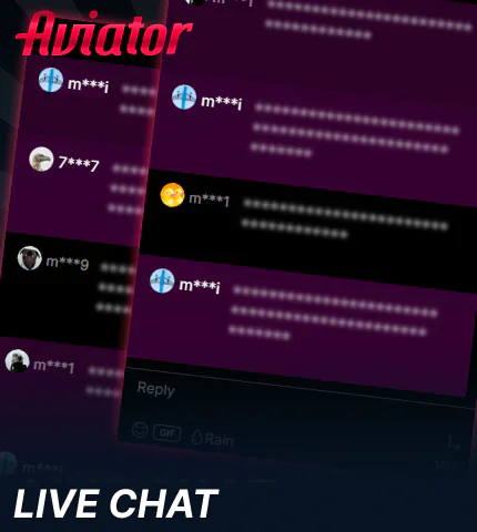 Online chat in Aviator Uganda