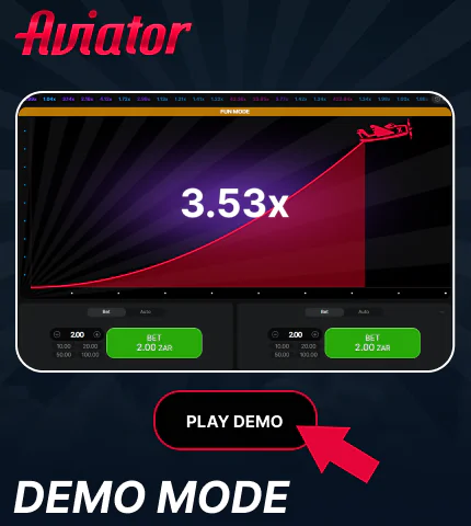 Demo mode in Aviator game for South Africa players