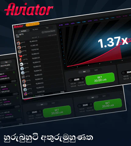 ශ්‍රී ලංකා ක්‍රීඩකයින් සඳහා Aviator ක්‍රීඩාවේ පහසු අතුරු මුහුණතක්