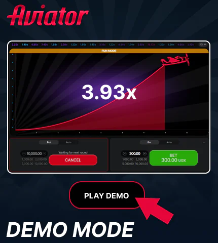 Demo mode in Aviator game for Uganda players