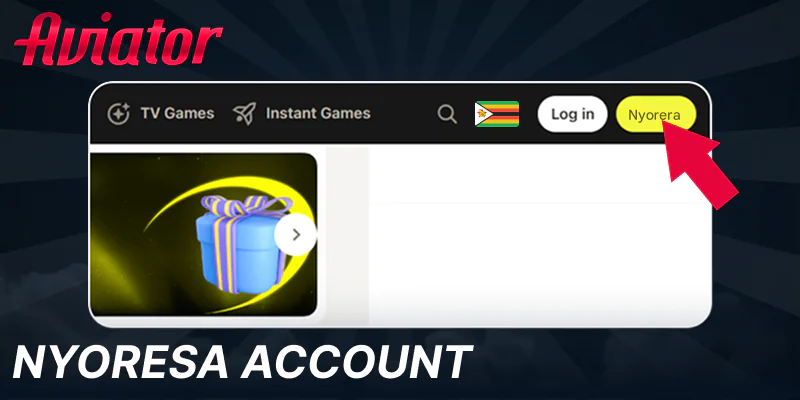 Nyoresa account yako kuti utambe Aviator