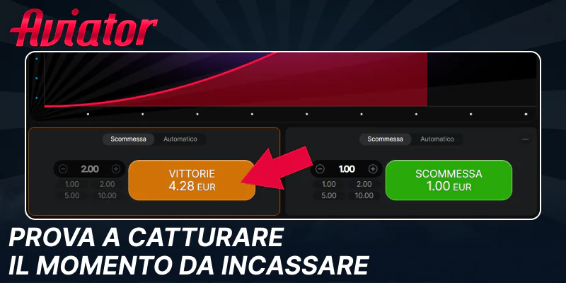 Ritira il tuo premio nel gioco Aviator