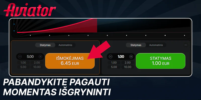 Surinkite prizą žaidime Aviator