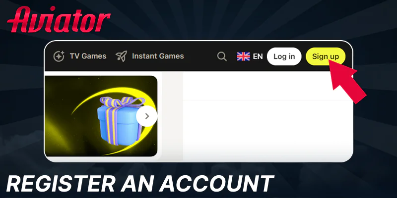 Register your account for playing Aviator